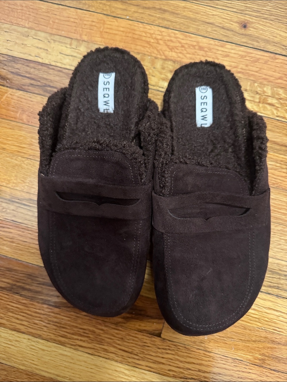 Sea Dark Brown Women’s  Slip-On Suede-Look Fleece Lined Loafers